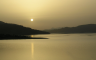 Sunset on Campotosto lake