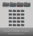 Leaf Folder Icons