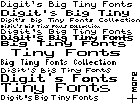 Digit's Big Tiny Font Collection