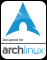Designed for Archlinux (sticker)