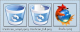 Trash and Firefox icons 128 pixel